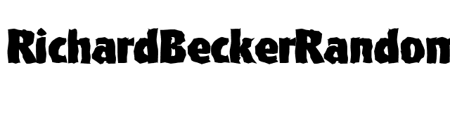 RichardBeckerRandom-Heavy-Regular font preview