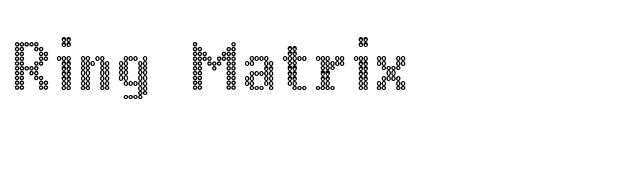 Ring Matrix font preview