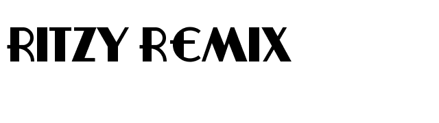 Ritzy Remix font preview