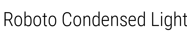 Condensed Light Font - FontPalace.com