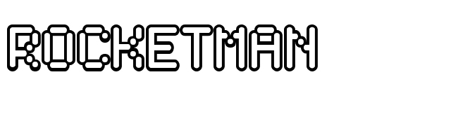 Rocketman font preview