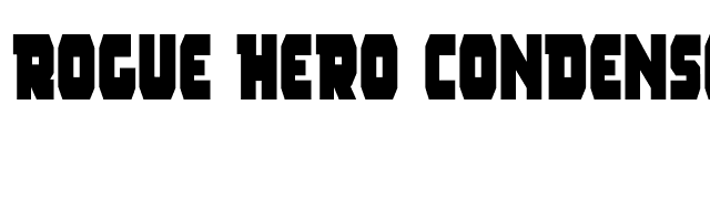 Rogue Hero Condensed font preview