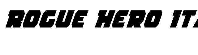 Rogue Hero Italic font preview