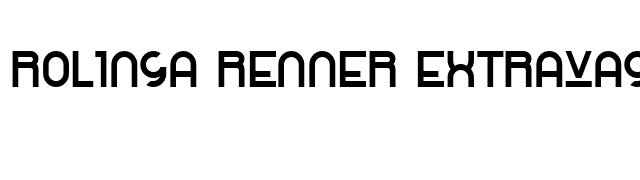 Rolinga Renner Extravaganza font preview