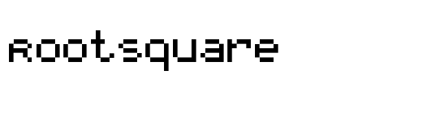 RootSquare font preview