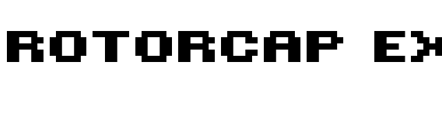 ROTORcap Extended Bold font preview