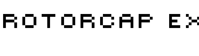ROTORcap Extended font preview