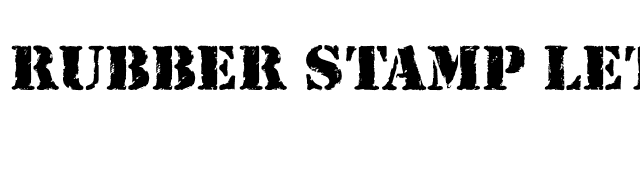 Rubber Stamp LET Plain font preview