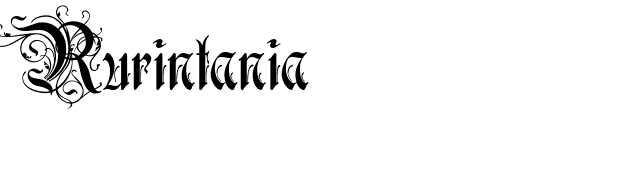 Rurintania font preview