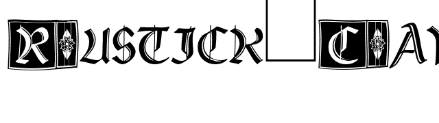 Rustick Capitals font preview