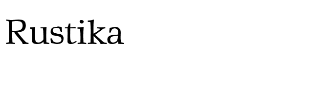 Rustika font preview