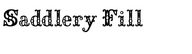Saddlery Fill font preview