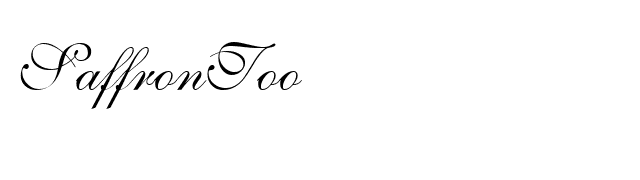 SaffronToo font preview