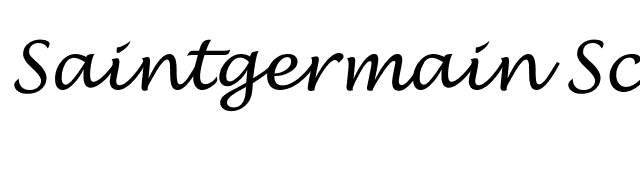 Saintgermain Script font preview