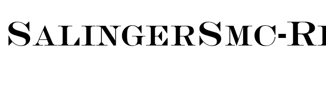 SalingerSmc-Regular font preview