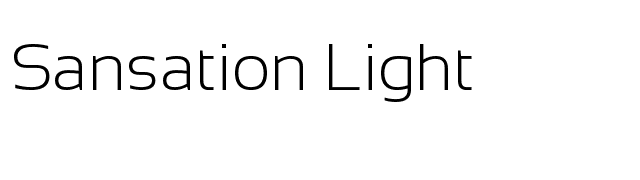 Sansation Light font preview