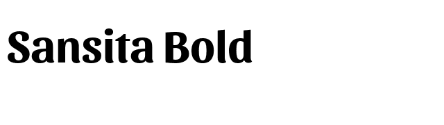 Sansita Bold font preview