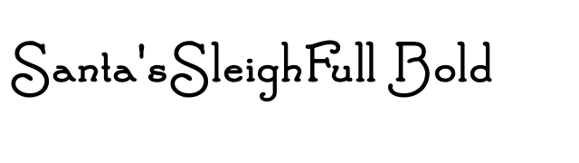 santassleighfull-bold font preview