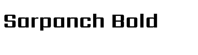 Sarpanch Bold font preview