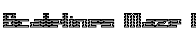 Scalelines Maze BRK font preview