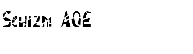 Schizm AOE font preview
