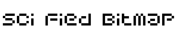 Sci Fied Bitmap font preview