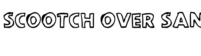 Scootch Over Sans font preview