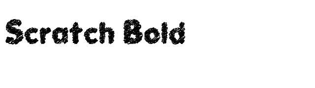 scratch-bold font preview
