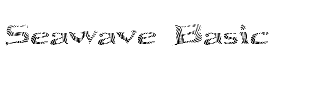 Seawave Basic font preview