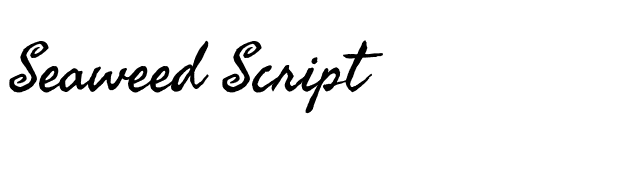 Seaweed Script font preview