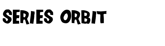 Series Orbit font preview