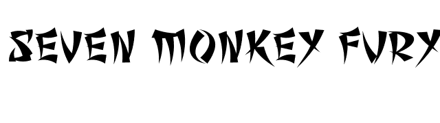 Seven Monkey Fury BB font preview