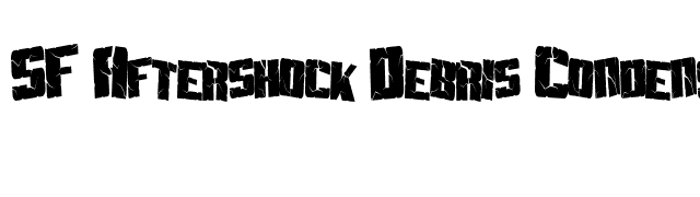 sf-aftershock-debris-condensed font preview