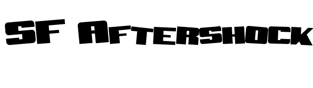 SF Aftershock Debris Solid font preview