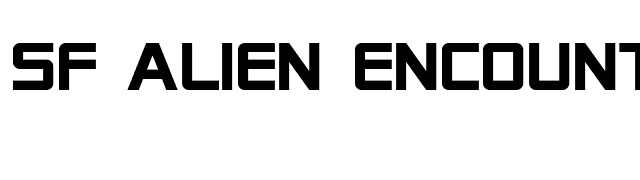 SF Alien Encounters Solid font preview