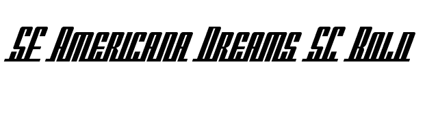 SF Americana Dreams SC Bold font preview