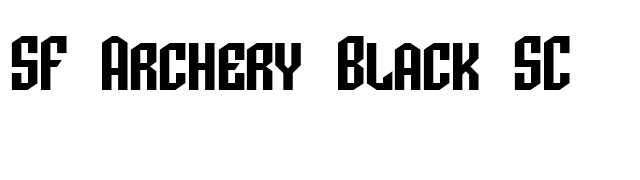 SF Archery Black SC font preview