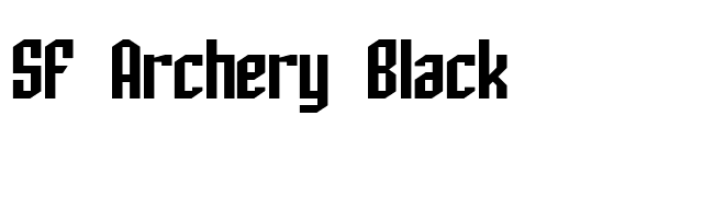 SF Archery Black font preview