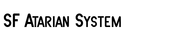 SF Atarian System font preview