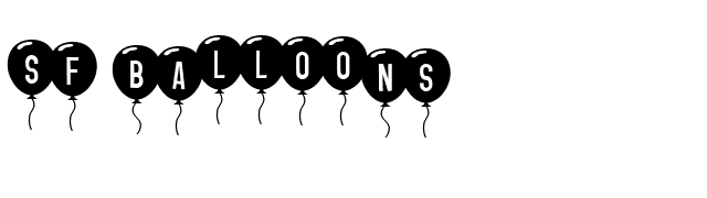 SF Balloons font preview