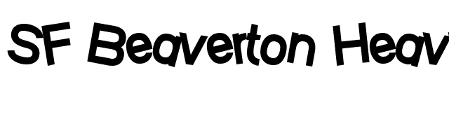 SF Beaverton Heavy font preview