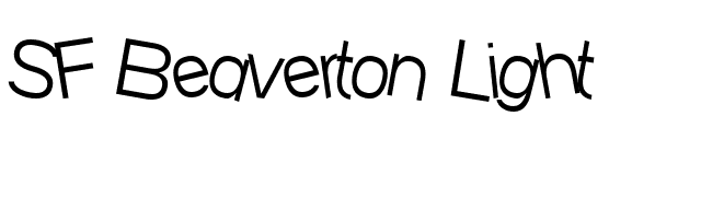 sf-beaverton-light font preview