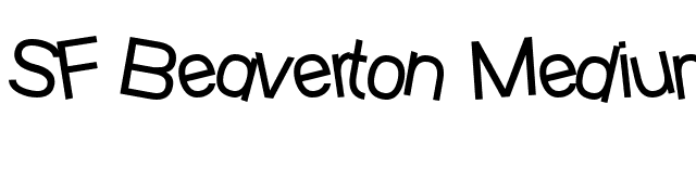 SF Beaverton Medium font preview