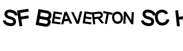 SF Beaverton SC Heavy font preview