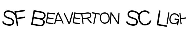 sf-beaverton-sc-light font preview