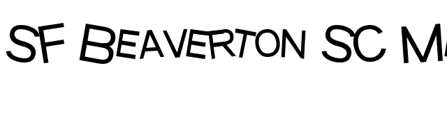 SF Beaverton SC Medium font preview