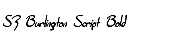 SF Burlington Script Bold font preview