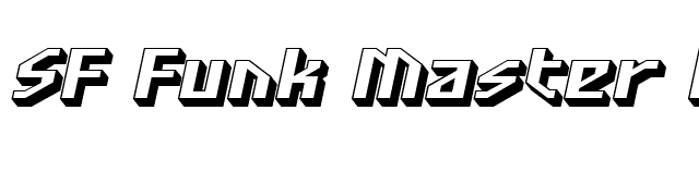 SF Funk Master Oblique font preview