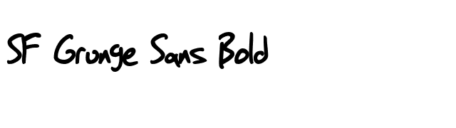 SF Grunge Sans Bold font preview