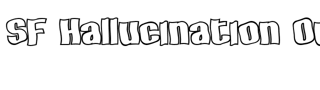 SF Hallucination Outline font preview